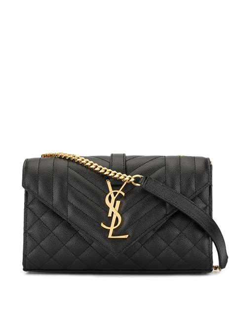 ysl bags crossbody black|YSL crossbody bag black chain.